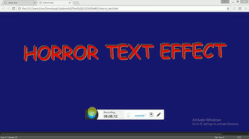 HORROR TEXT EFFECT(PURE CSS)