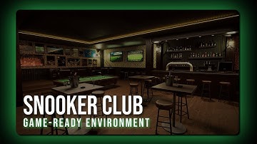 Snooker Club | Game-Ready Environment | Unreal Engine 5.