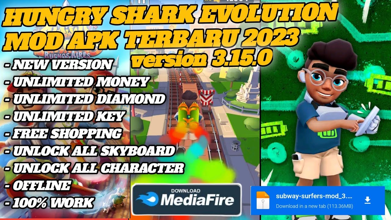 Subway Surfers MOD APK Unlimited Coins/Keys Version 3.15.0 