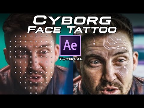Cyborg Face Tattoo: AFTER EFFECTS TUTORIAL Using Lockdown Tracking Plugin