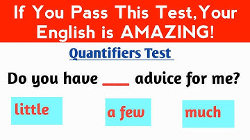 QUANTIFIERS: A few, Many, Much, Little, Any | English Grammar Quiz #grammarexercise