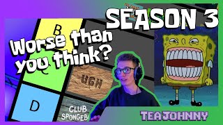 SpongeBob Season 3 Episodes Tier List