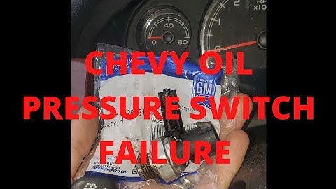 Customer Request: Replace my oil pressure sender. Chevy P0523 check engine light on.
