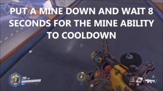 Overwatch Tutorial  - How To Use Junk Rat's Mines To Double Jump