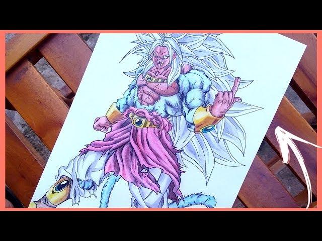 Como Desenhar e Pintar BROLY O Lendário Super Saiyajin [Dragon Ball Z] 