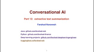 Part 12: extractive text summarization Wealth