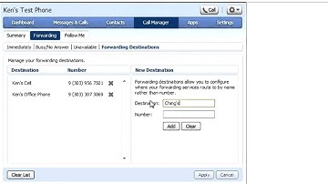 Hosted PBX CommPortal