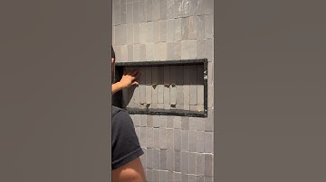 1,500 zellige tiles in one shower | We forgot our wedges the last day 😅