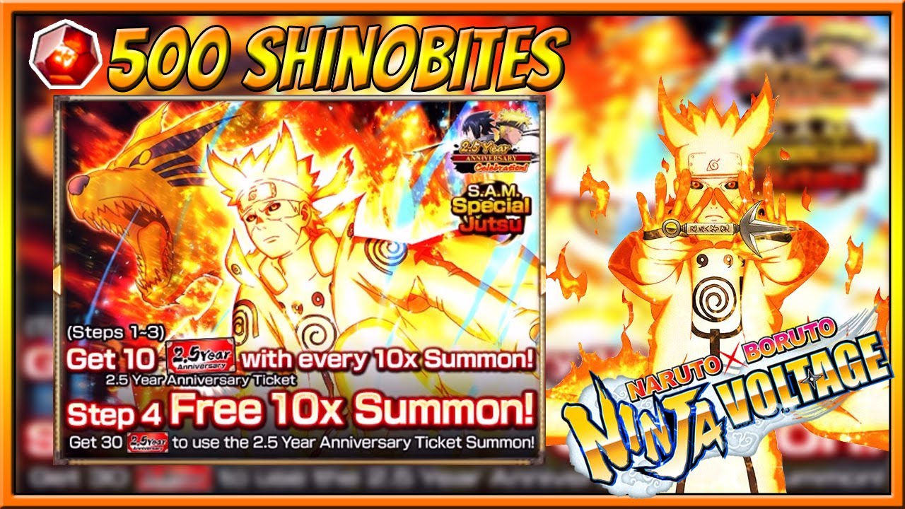 DEU BOM ??! 500 SHINOBITES MINATO EDO REREKIT STEP SUMMONS NARUTO X