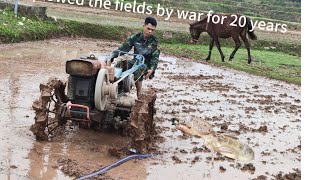 plowed the fields by war for 20 years#farming#plowing#cultivation
