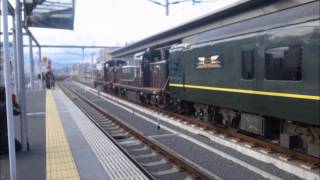 ［地上音］　大分駅地上音　9092レ発車　DE10 1756+DE10 1638+24系トワイライト