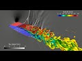 Transonic buffet over airfoil  cfd ddes animation