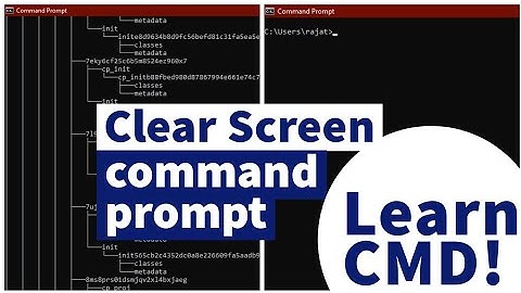 cmd clear screen in hindi | cmd clear screen | how to clear command prompt screen