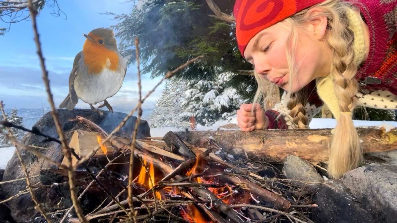 Birds and "bålkaffe" | a Winter Day in Norway
