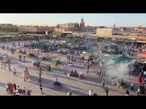 شاهد أشهر ساحة في العالم " جامع لفنا " كيف بدأت تسترجع عافيتها