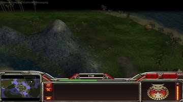 Command & Conquer: Generals, Caribian Dawn Map, China vs USA, Brutal Difficulty