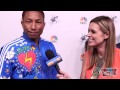 Pharrell Empties His Pockets at the Voice Red Carpet - Interview