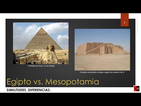 Vídeo: Diferencia Entre Mesopotamia Y Egipto