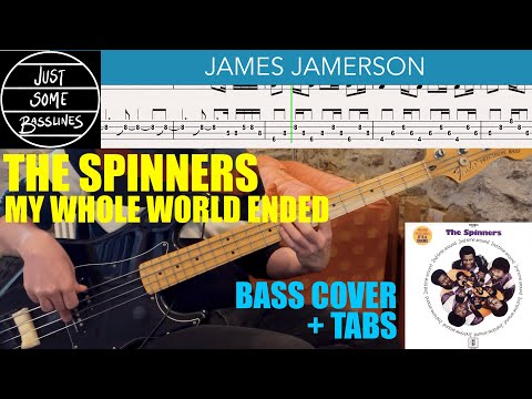 James Jamerson // The Spinners - My Whole World Ended // BASS COVER + TABS