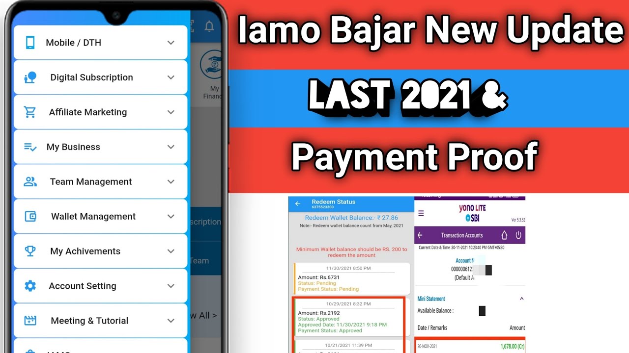 Iamo Bajar Last New Update In 2021 - Iamo Bajar Today Payment Proof