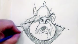 How to Draw a Viking (Step by Step)