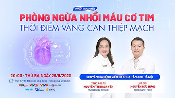 🔴[Trực tiếp] Nhồi máu cơ tim - Phòng ngừa & thời điểm vàng can thiệp mạch