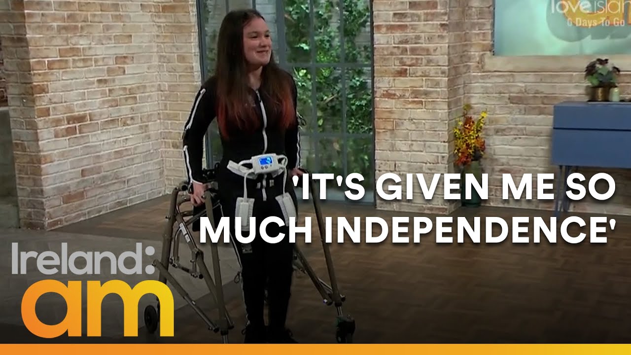Moya-May Kelly, who has cerebral palsey, discusses how an Electro Body Suit has changed her life