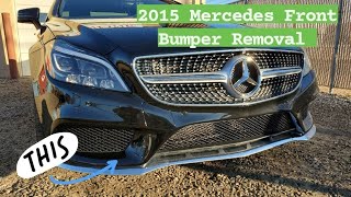 Front Bumper Removal 2015 Mercedes CLS