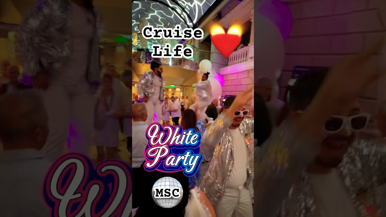 MSC Grandiosa 🤍WHITE PARTY🚢 #cruiselife #cruiseship #msc #cruise #whiteparty #cruising