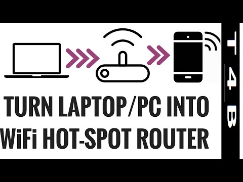 How to Turn Laptop into Wifi Hotspot Windows 7,8,10,xp PC Router Range Extender Create WiFi HotSpot