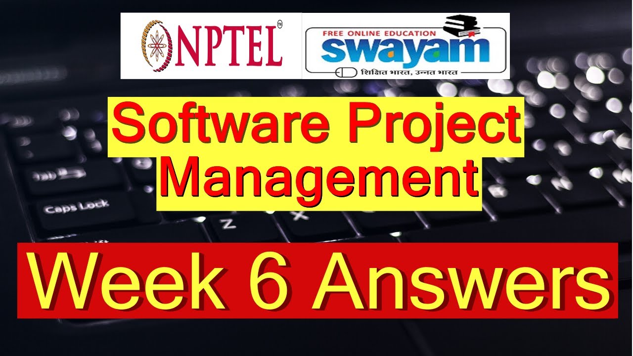 software project management nptel assignment answers