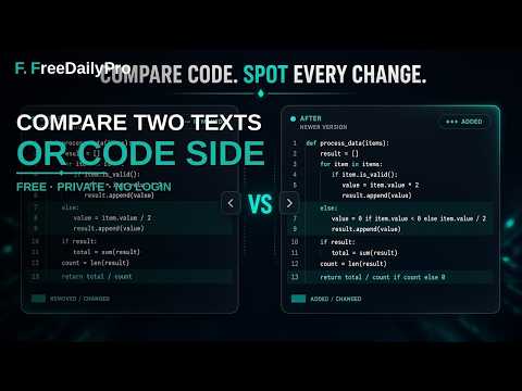 Diff Checker walkthrough
