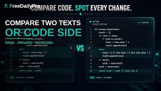 How to Compare Two Texts or Code Side by Side Free Online