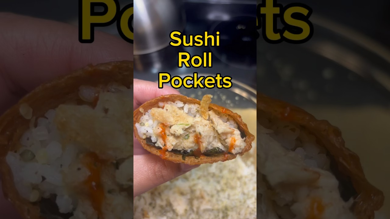 Protein Stacked Sushi Pockets! shorts healthyfood