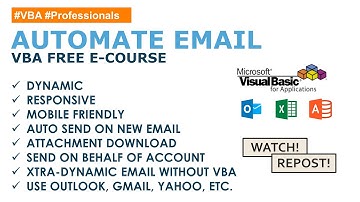 How to automate email using VBA. Create dynamic, responsive and mobile-friendly content