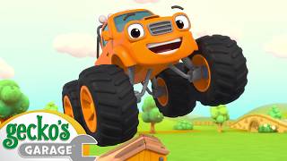 That Bouncy Feeling... | Max the Monster Truck | Truck and Bus Cartoon | Gecko's Garage