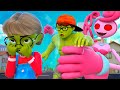 Nick Hulk and Tani Zombie Love Story VS Team Mommy Long Legs | Scary Teacher 3D Kingmo Animation