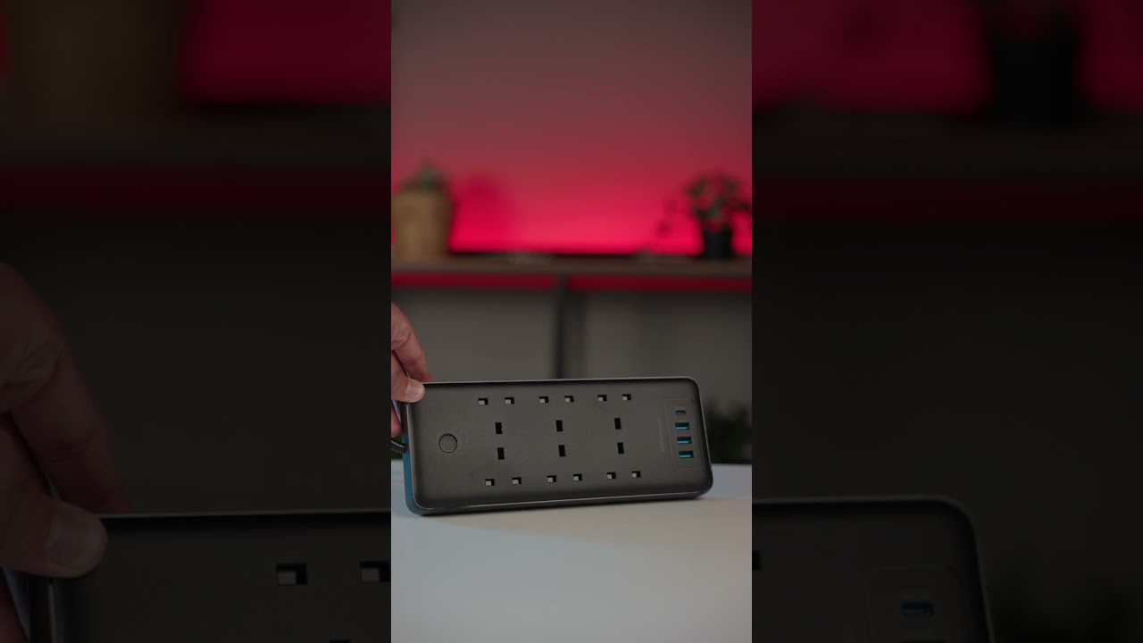 Powerology 6 Ac Multi-Port Power Strip 48w