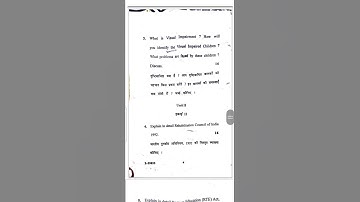 Creating an inclusive School l B.Ed. 2nd year CRSU University paper l MDU l CDLU l GJU #exam #shorts