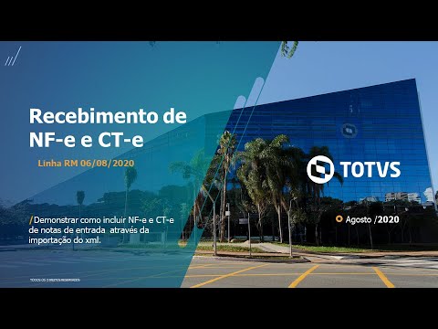 Webinar TOTVS | Recebimento de NFe e CTe através de XML#TOTVS_Backoffice_Linha_RM