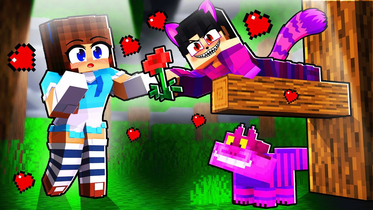 O GATO MÁGICO do PAÍS das MARAVILHAS se APAIXONOU pela MIIKA no Minecraft ◂Miika▸