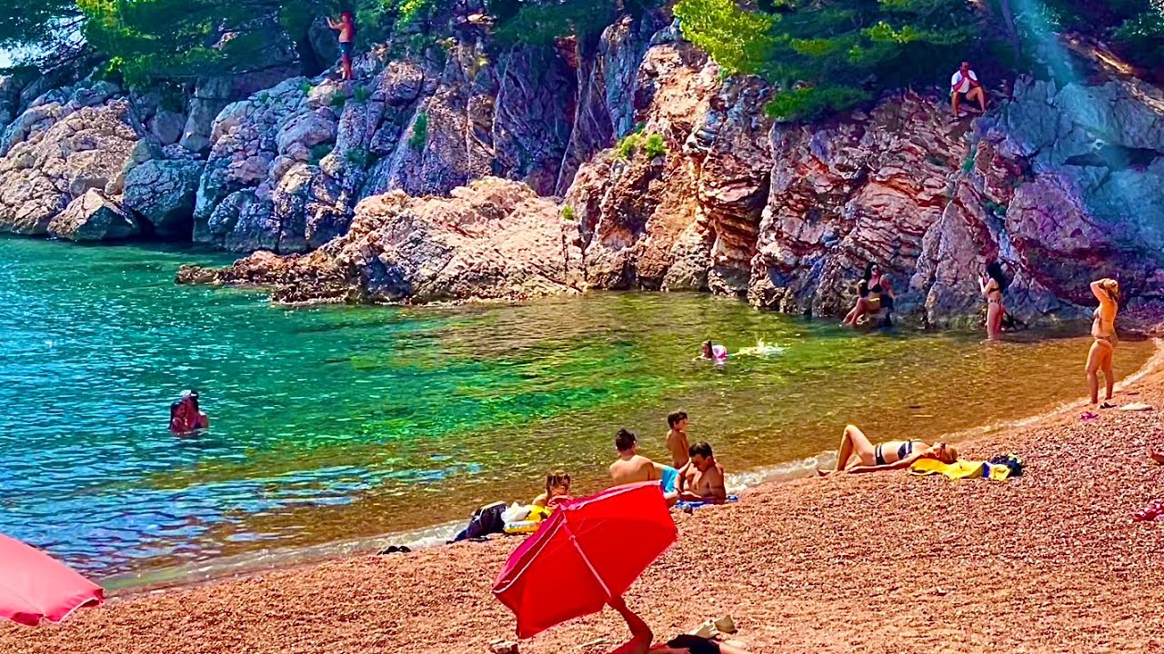 Kraljičina plaža Budva /Queen's beach / Montenegro 4K - YouTube