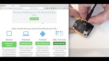Transmit a Physical Web URL from a BBC micro:bit beacon