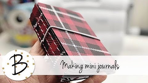 Making your own small journal - Sizzix Die by Eileen Hull