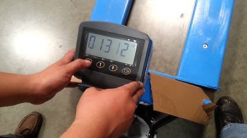 SCALE PALLET JACK --EOSLIFT MSP 20 CALIBRATION