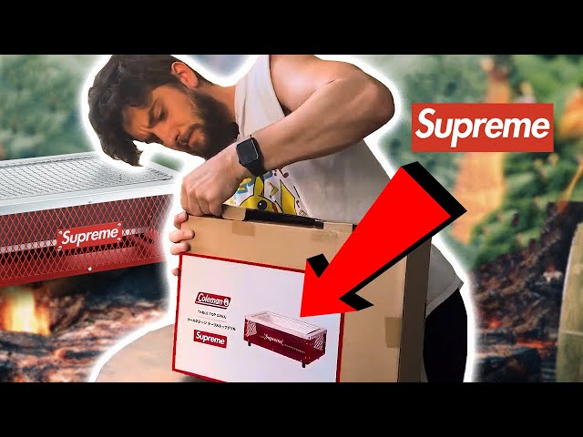 Supreme Coleman Charcoal Grill UNBOXING - YouTube