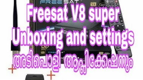 Free to air Set Top Box freesat V8 super unboxing and review | Malayalam Television technology