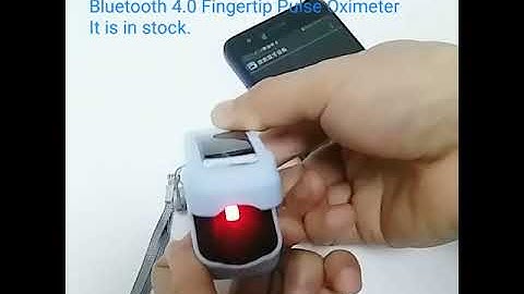 P401 CE FDA Approved Bluetooth Fingertip Pulse Oximeter Blood Oxygen Saturation Monitor SpO2