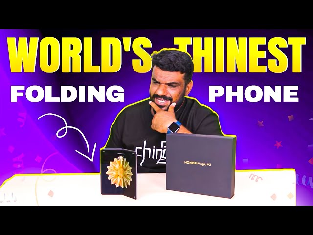World Thinest Foldable Phone. HONOR Magic V2 Unboxing. Launched In UAE 🇦🇪 class=