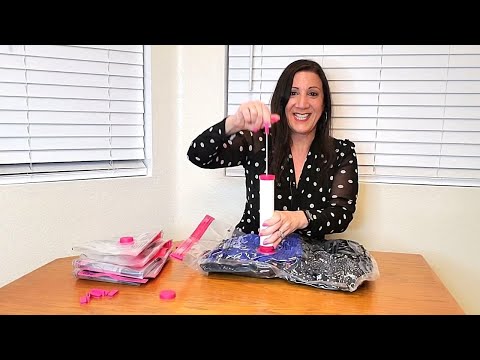 Vacuum Storage Bags For Clothes - How To Use - Demonstration